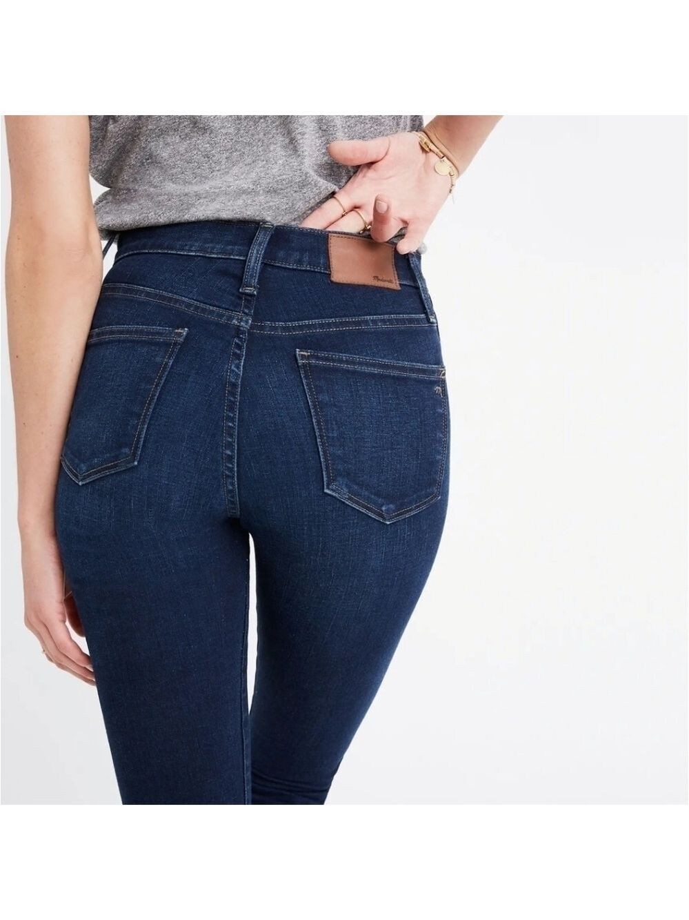Madewell  10'' HIGH Waist SKINNY DARK WASH JEANS 26